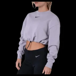 Nike Nsw Swoosh Crew Ft Grey Lila Online