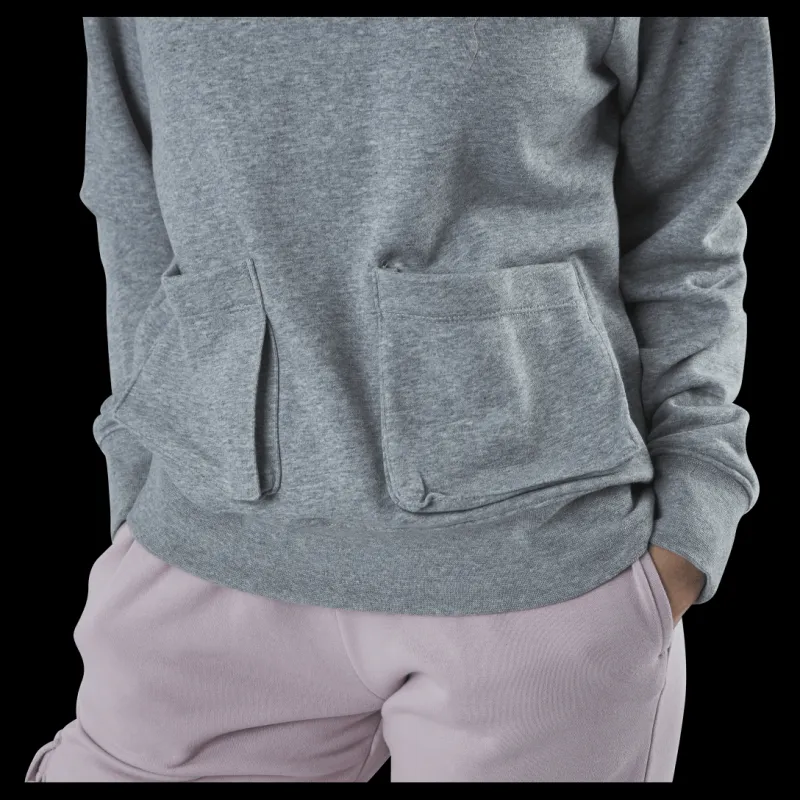 Nike Nsw Swoosh Hoodie Ft Grey Grå Best