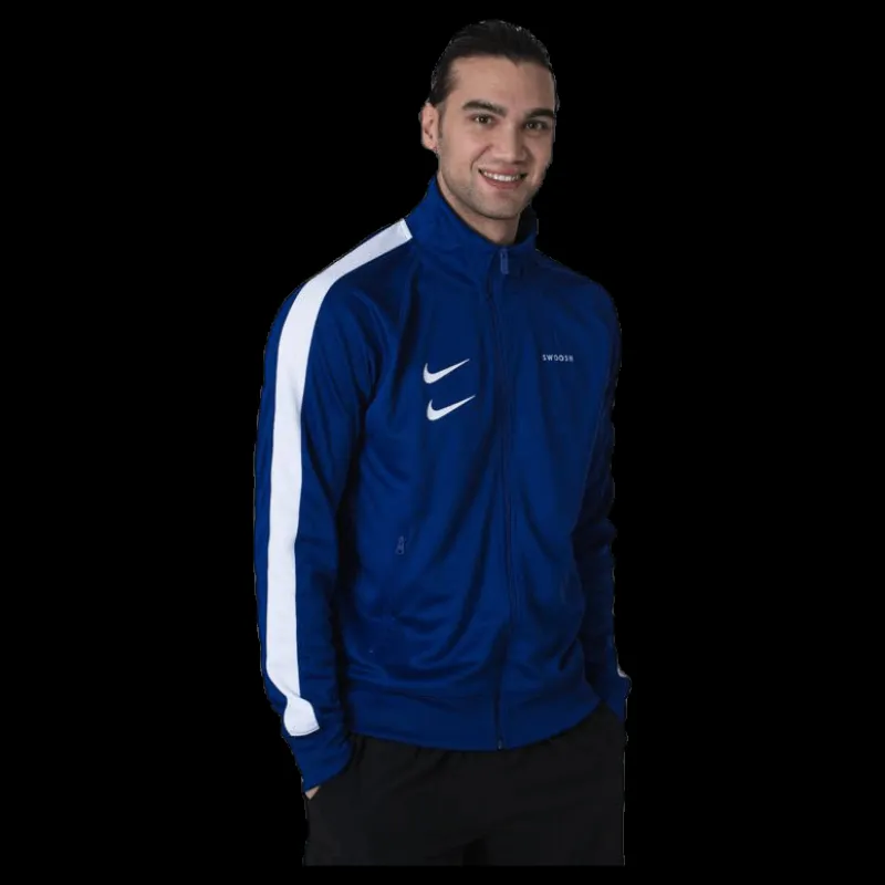 Outlet Nike Nsw Swoosh JKT Blue/White Blå