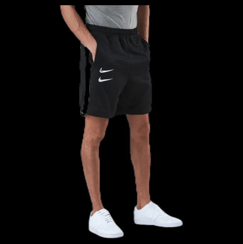 Nike Nsw Swoosh Short Pk White/Black Svart Online
