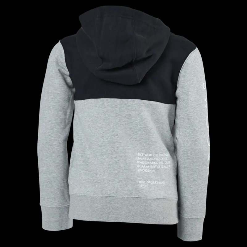 Sale Nike NSW Swoosh Zip Hoodie Junior Grey Grå