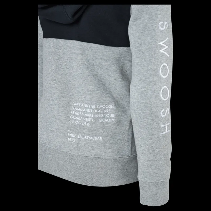 Sale Nike NSW Swoosh Zip Hoodie Junior Grey Grå