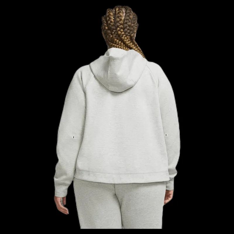 Nike Nsw tch flc wr hoody fz plus Grey Grå New