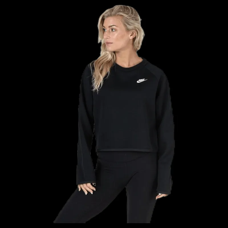 Nike Nsw Tech Fleece Crew Black Svart