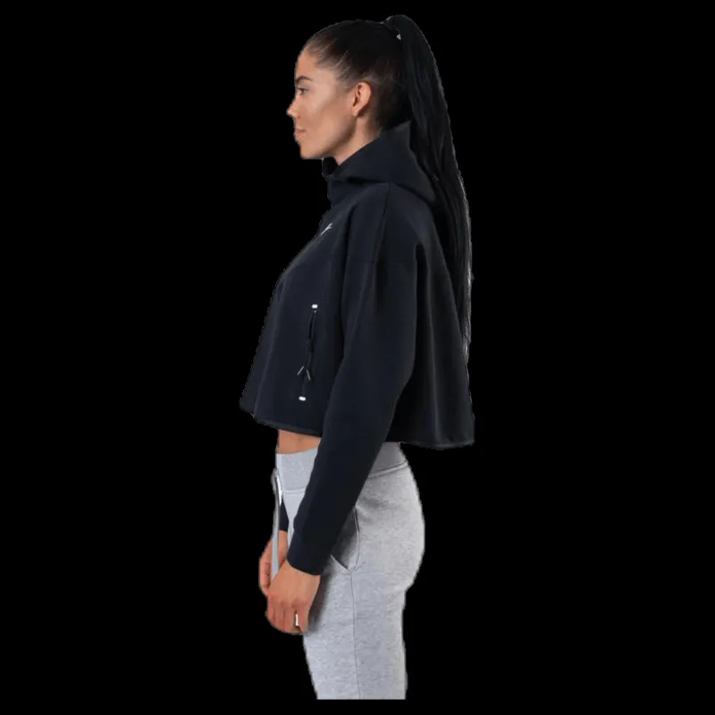 Nike Nsw Tech Fleece Po Hoodie White/Black Svart Clearance