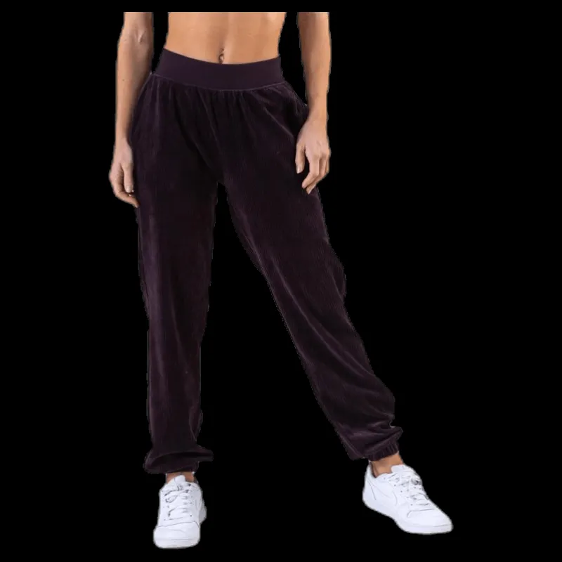 Hot Nike NSW Velour Pant Purple Svart