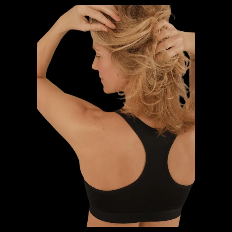 Online Stay in place Nursing Sports Bra Black Svart