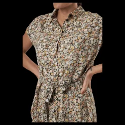 Pieces Nya Ss Shirt Dress Black Svart Best