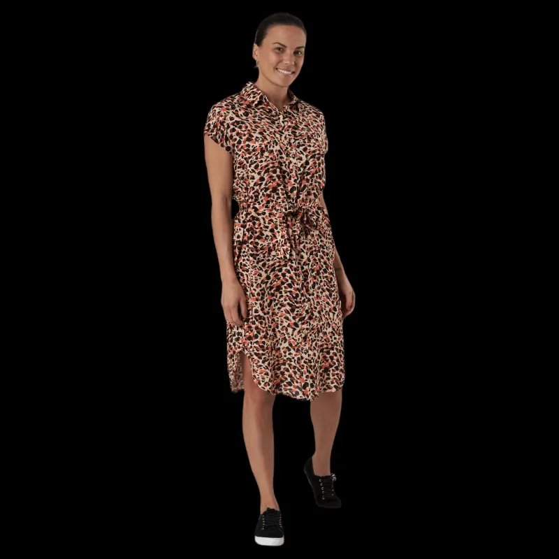 Online Pieces Nya Ss Shirt Dress Orange