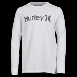 New Hurley OAO Push Through LS Junior White Vit