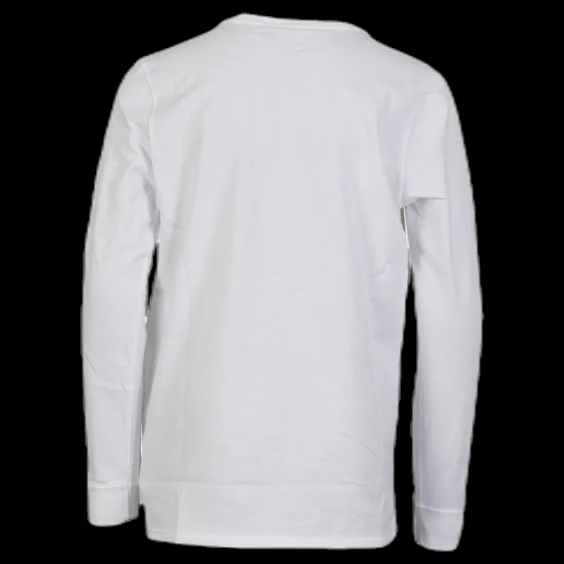 New Hurley OAO Push Through LS Junior White Vit