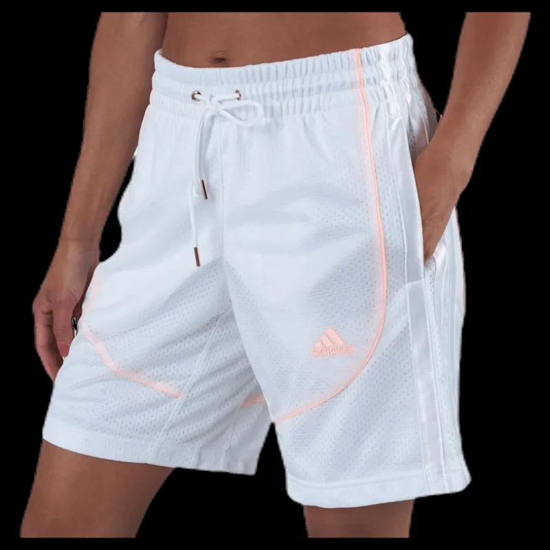 adidas Ol Short Heat Rdy White Blå Clearance