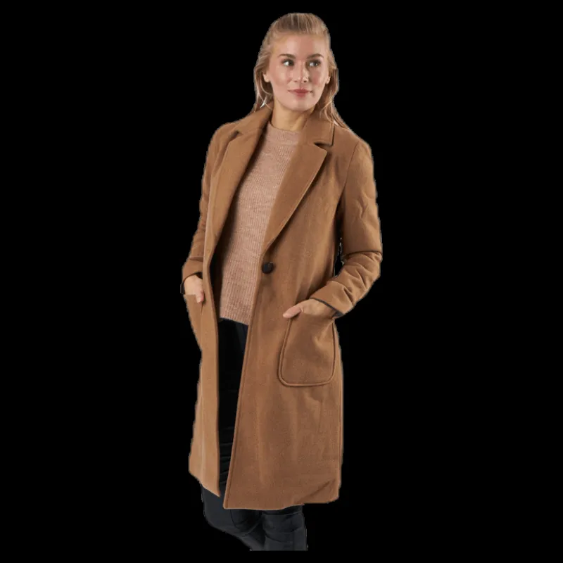 Online Only Olivia-Astrid Wool Coat Otw Brown