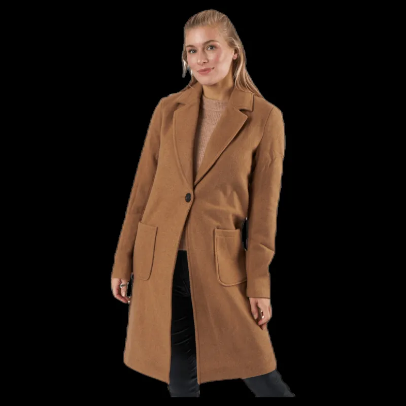 Online Only Olivia-Astrid Wool Coat Otw Brown