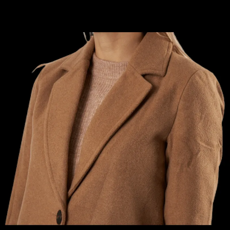 Online Only Olivia-Astrid Wool Coat Otw Brown
