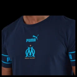 Puma Olympique Marseille Culture Tee II Blue Blå Sale
