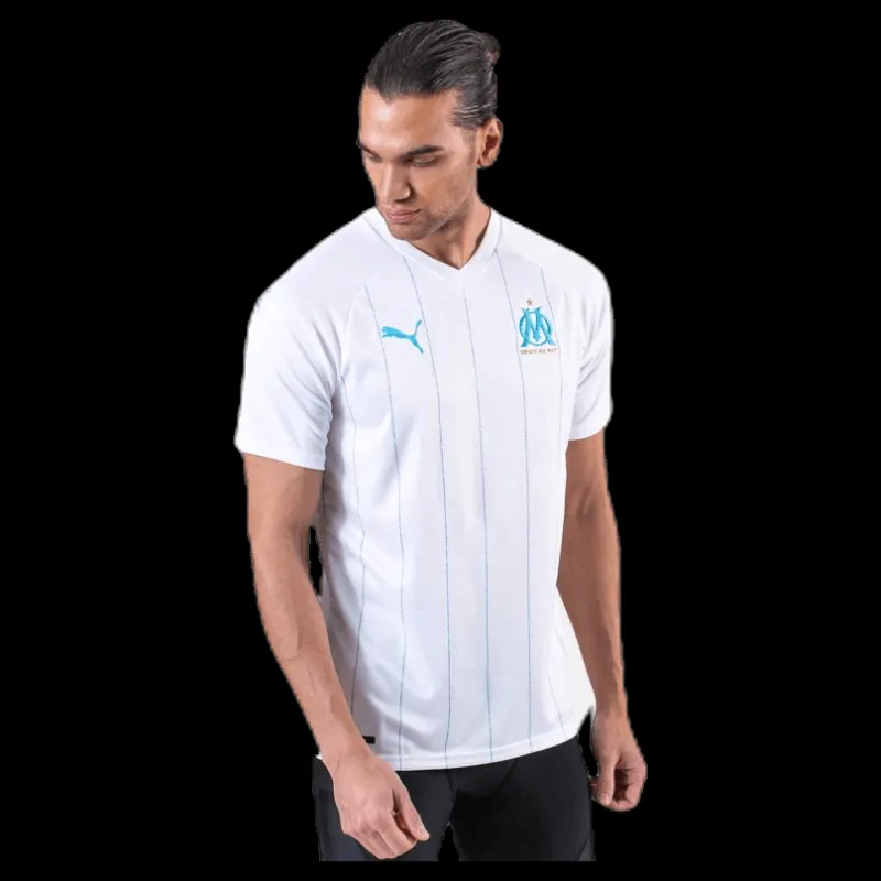 Puma Om Home Shirt Replica SS Blue/White Vit Discount