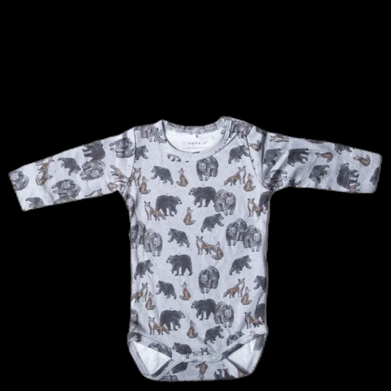 Discount Name It Oman Ls Body Grey Grå