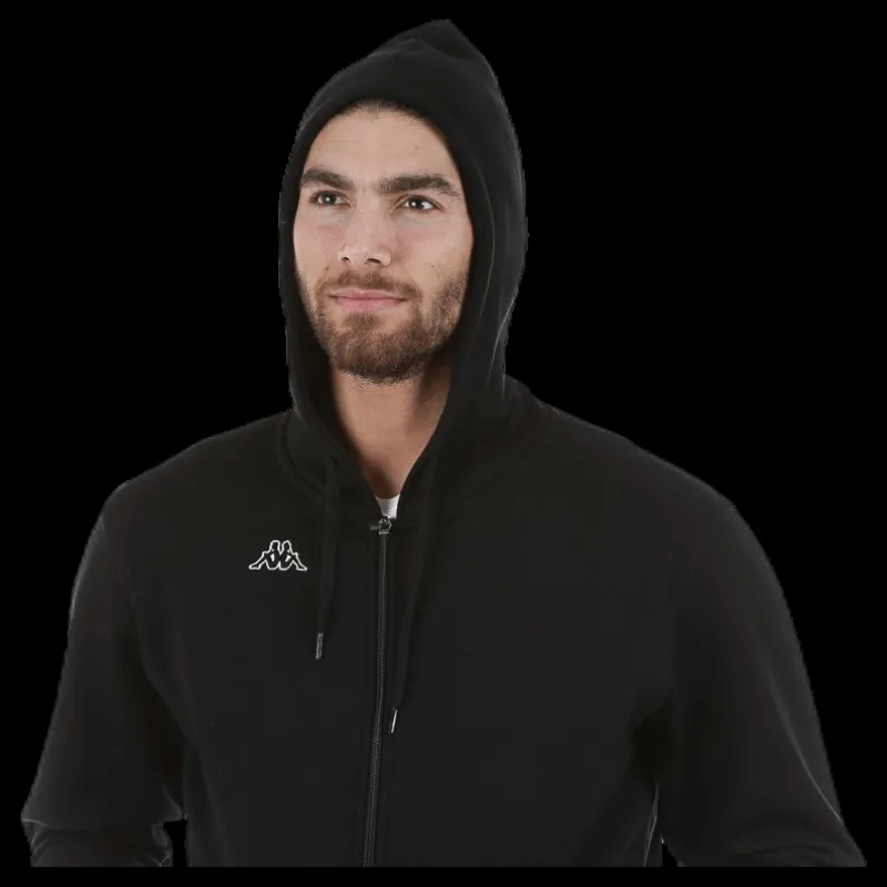 Kappa Omni FZ Sweathood Black Svart Hot