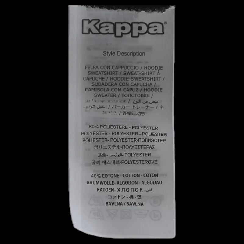 Kappa Omni FZ Sweathood Blue Blå Online