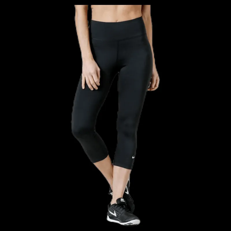 Outlet Nike One Capri White/Black Svart