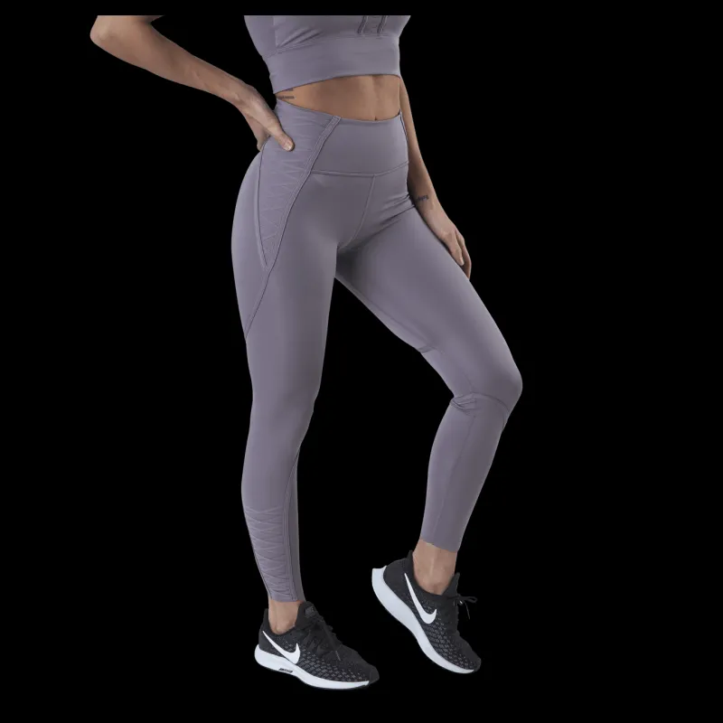 Nike One Luxe Lacing 7/8 Tights Purple Lila Discount