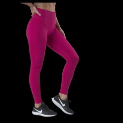 Clearance Nike One Mid Rise Tight 2.0 White/Red Rosa