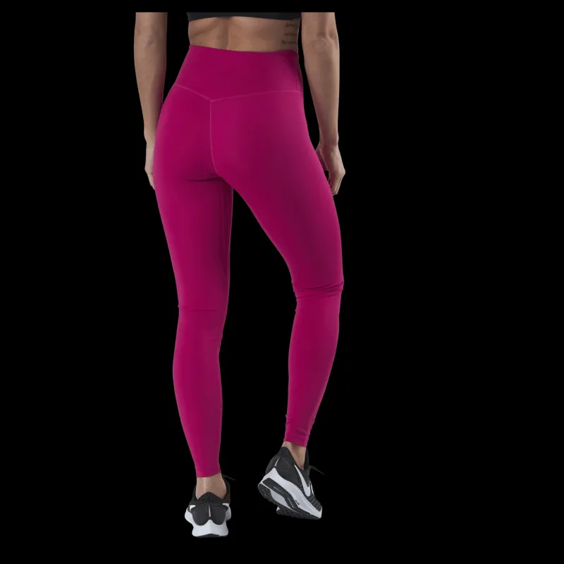 Clearance Nike One Mid Rise Tight 2.0 White/Red Rosa