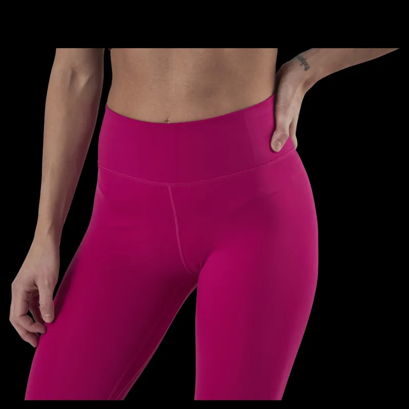 Clearance Nike One Mid Rise Tight 2.0 White/Red Rosa