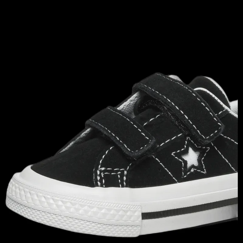 Converse One Star 2v Ox Black Svart