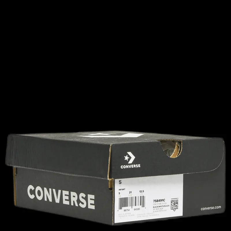 Converse One Star 2v Ox Black Svart