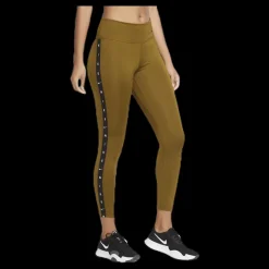New Nike One Tight 7/8 GRX Taping Black/Green Brun