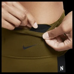 New Nike One Tight 7/8 GRX Taping Black/Green Brun