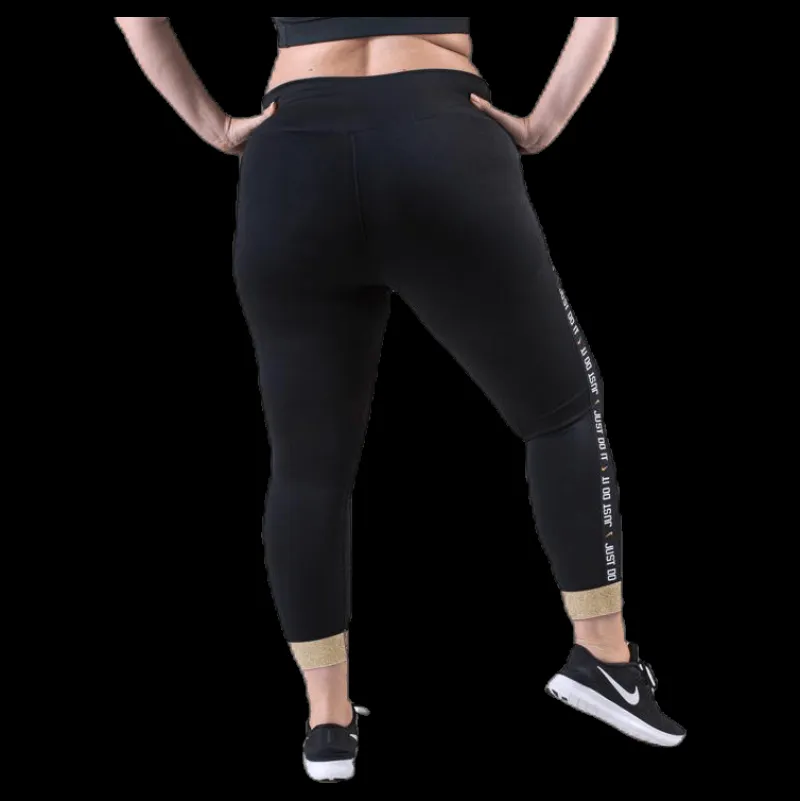 Discount Nike One Tight 7/8 Plus Black Svart