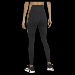 New Nike One Tight Black/Gold Svart