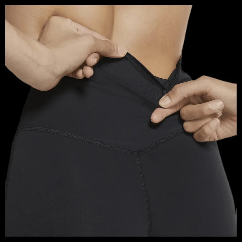 New Nike One Tight Black/Gold Svart