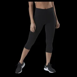 Sale Nike One Tight MR Capri 2.0 White/Black Svart