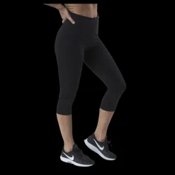 Sale Nike One Tight MR Capri 2.0 White/Black Svart