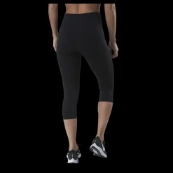 Sale Nike One Tight MR Capri 2.0 White/Black Svart