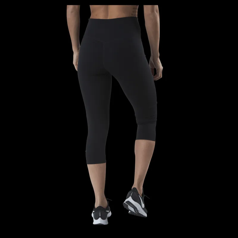 Sale Nike One Tight MR Capri 2.0 White/Black Svart
