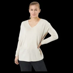 Only Onlamalia L/s V-neck Pullover Pumice Stone Beige Outlet
