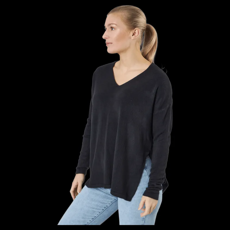 New Only Onlamalia L/s V-neck Pullover Black Svart