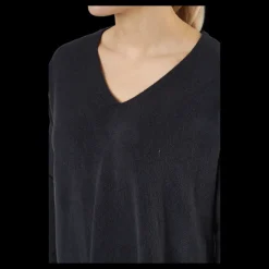 New Only Onlamalia L/s V-neck Pullover Black Svart