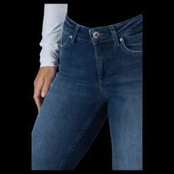 Only Onlblush Life Mid Sk Ank Raw R Dark Blue Denim Blå Discount