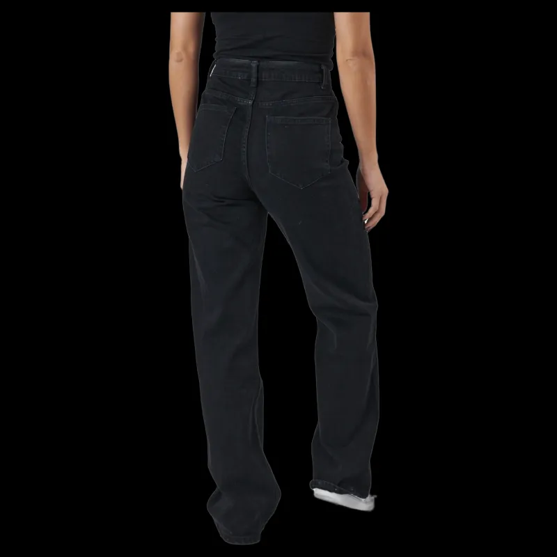 Discount Only Onlcamille Life Ex Hw Wide Dnm Black Denim Svart