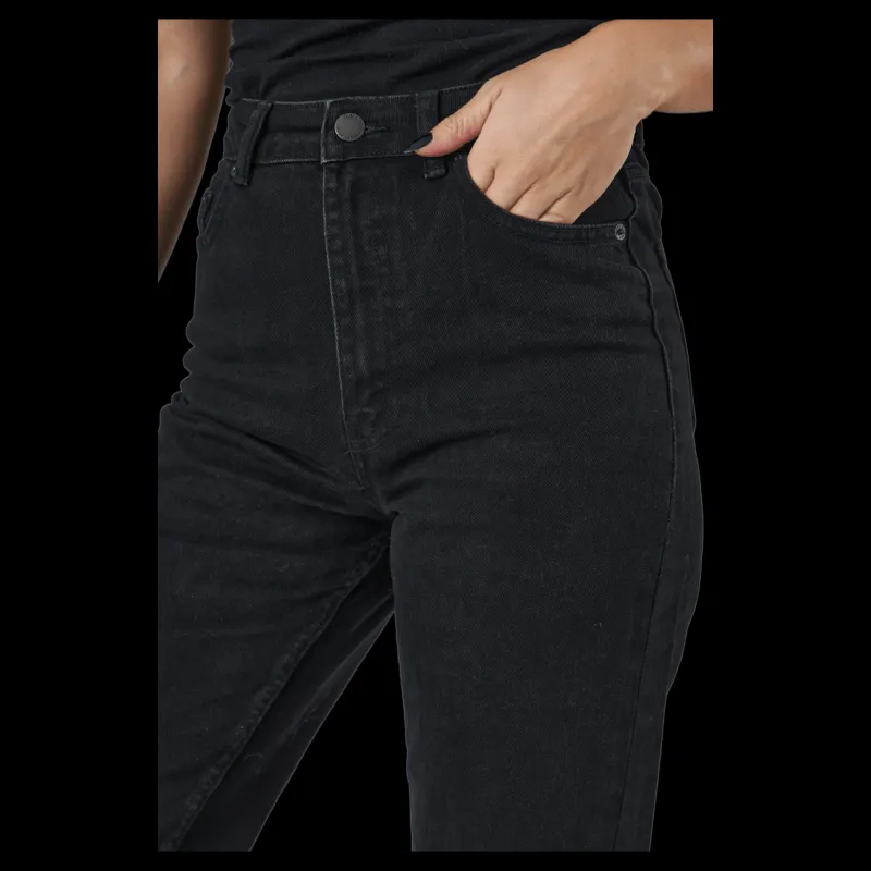 Discount Only Onlcamille Life Ex Hw Wide Dnm Black Denim Svart