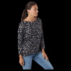 Discount Only Onlelcos 4/5 Aop Top Jrs Noos Taupe Gray Flerfärgad
