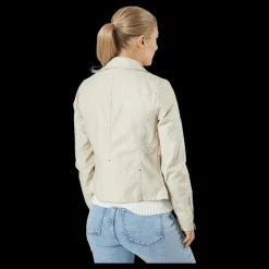 Only Onlgemma Faux Leather Biker Ot Silver Lining