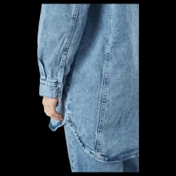 Only Onlkasia Ls Os Shirt Dnm Bj No Medium Blue Denim Blå Sale