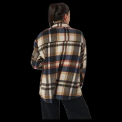Discount Only Onlmaci L/s Check Shacket Pnt Humus Flerfärgad